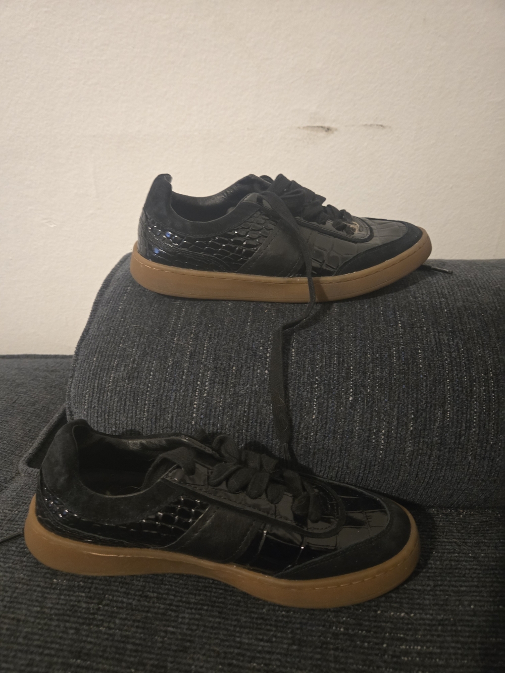 Matisse Black Sneakers with Gum Sole